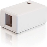 C2G 1 Socket Keystone Jack Surface Mounting Box - 1 x Socket(s) - White