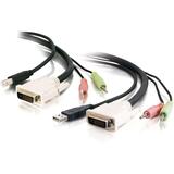 CABLES TO GO 14180 10ft DVI DUAL LINK/USB 2.0 KVM CABLE W/SPEAKER 