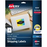 Avery® White Shipping Labels, Sure Feed®, 3-1/3