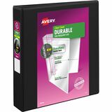 Avery® Durable View 3 Ring Binder - 1 1/2" Binder Capacity - Letter - 8 1/2" x 11" Sheet Size - 375 Sheet Capacity - 3 x Slant Ring Fastener(s) - 2 Pocket(s) - Polypropylene - Recycled - Pocket, Durable, Tear Resistant, Flexible, Split Resistant, Sturdy - 1 Each