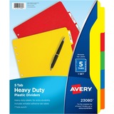 AVE23080 - Avery&reg; Plastic Tab Dividers w/ White Label...