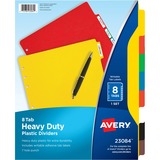 Avery® Plastic Tab Dividers w/ White Labels