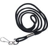 SICURIX Standard Rope Lanyard - 12 / Pack - 36" (914.40 mm) Length - Black - Nylon