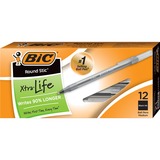 BICGSM11BK - BIC Round Stic Ballpoint Pens