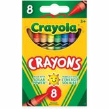 Crayola Tuck Box Classic Childrens Crayons - 3.63" (92.08 mm) Length - 0.31" (7.94 mm) Diameter - Assorted - 8 / Box