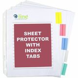 C-Line Heavyweight Poly Sheet Protectors with Index Tabs