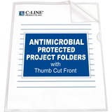 C-Line Poly Project Folders with Antimicrobial Protection
