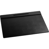 Rolodex Wood Tones Desk Pads - Rectangular - 24" (609.60 mm) Width x 19" (482.60 mm) Depth - Felt - Wood - Black