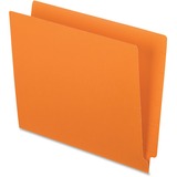 Pendaflex Letter Recycled End Tab File Folder - 8 1/2" x 11" - 3/4" Expansion - Orange - 10% Recycled - 100 / Box