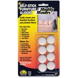 Mighty Movers Furniture Slider, Self-Stick, 1" dia. - 0.4" Thickness x 1" Diameter - Polymer Plastic - Beige