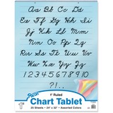 PAC74731 - Pacon Cursive Cover Colored Paper Chart Tab...