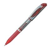 Pentel EnerGel Deluxe Liquid Gel Pen - Bold Pen Point - 1 mm Pen Point Size - Refillable - Red Gel-based Ink - Silver Barrel - 1 Each