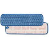 Rubbermaid Microfiber Wet Room Pad - 18.50" (469.90 mm) x 5.50" (139.70 mm) - Hypoallergenic, Non-abrasive - 1 Each - Blue