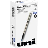 uniball&trade; Deluxe Rollerball Pens - Fine Pen Point - 0.7 mm Pen Point Size - Blue - Champagne Barrel - 1 / Each