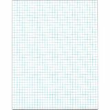 TOPS Graph Pad - 50 Sheets - Both Side Ruling Surface - Ruled Blue Margin - 20 lb Basis Weight - Letter - 8 1/2" x 11" - White Paper - 1 / Pad
