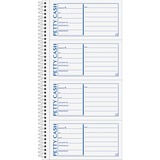 TOPS Duplicate Petty Cash Book - Wire Bound - 2 PartCarbonless Copy - 2.75" x 5" Form Size - 5 1/2" (14 cm) x 11" (27.9 cm) Sheet Size - White, Yellow - Blue, Red Print Color - 1 Each