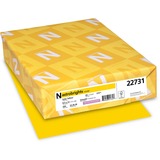 Astrobrights Colored Cardstock - Solar Yellow - Letter - 8 1/2" x 11" - 65 lb Basis Weight - Smooth - 250 / Pack - Acid-free, Lignin-free, Durable, Heavyweight - Solar Yellow