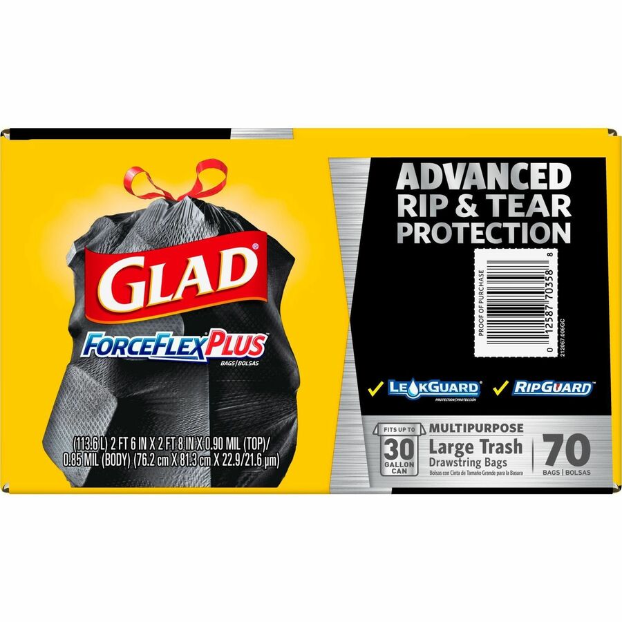 Drawstring Large Trash Bags by Glad® CLO78952