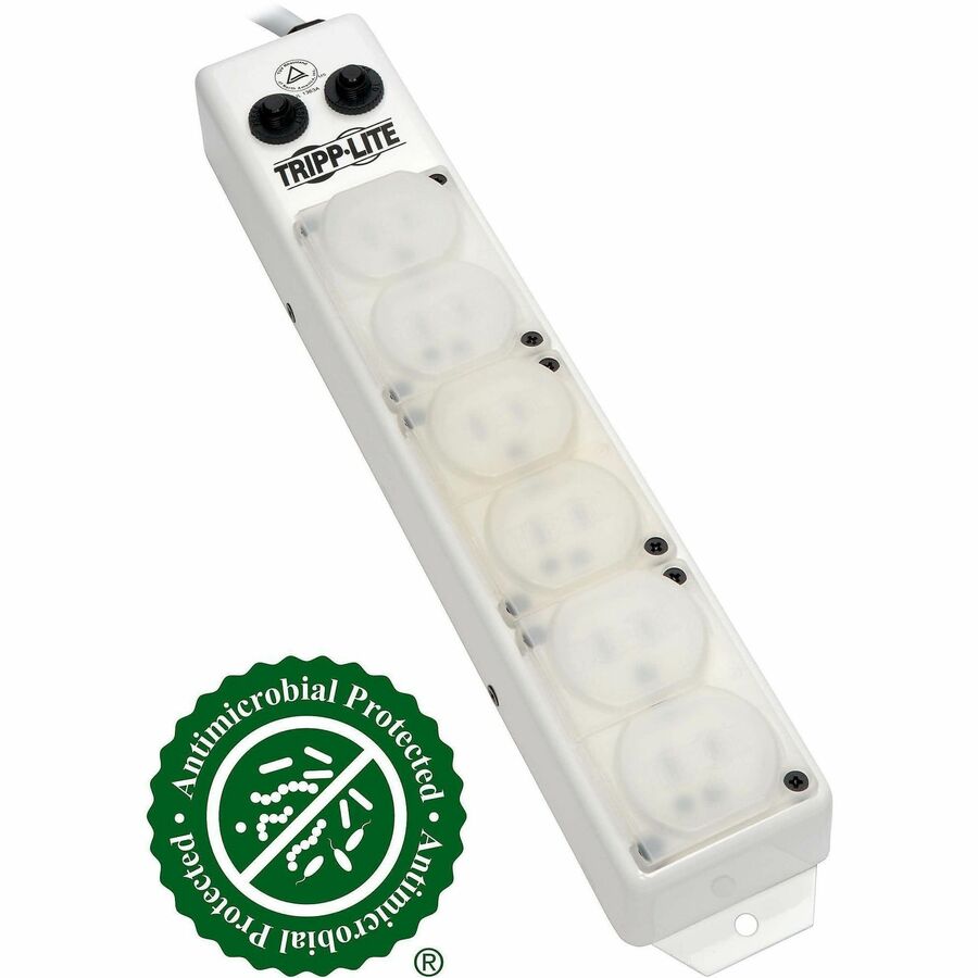Eaton Tripp Lite Series Safe-IT UL 1363A Medical-Grade Power Strip for Patient-Care Vicinity, 6x15A Hospital-Grade Outlets, Safety Covers, 15 ft. Cord
