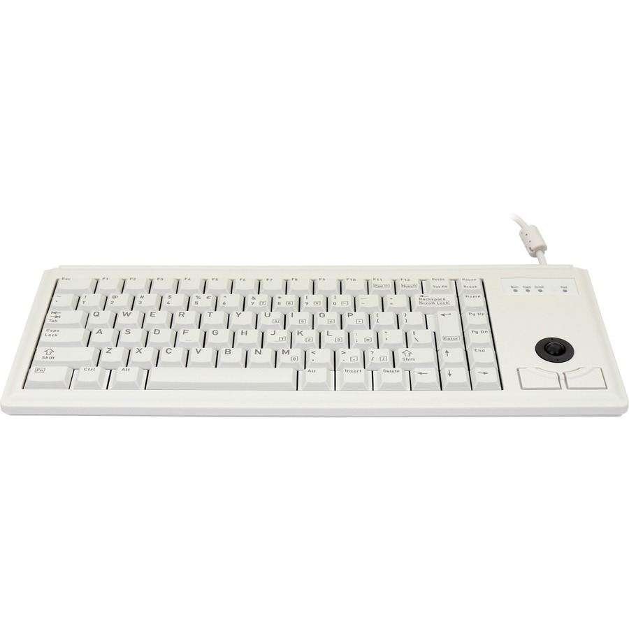 CHERRY ML 4420 Wired Keyboard - Compact,Pale Gray,PS/2, Integrated Trackball