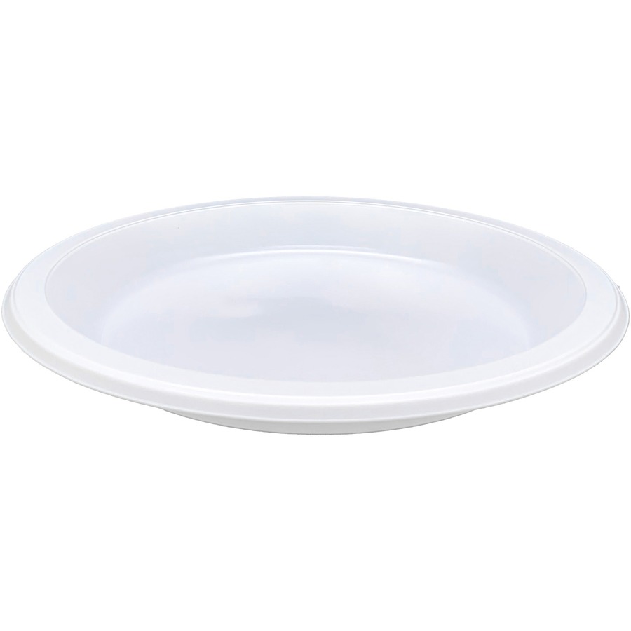 Chinet Paper Dinnerware, 3-Comp Plate, 9 1/4 Dia, White, 500/Carton