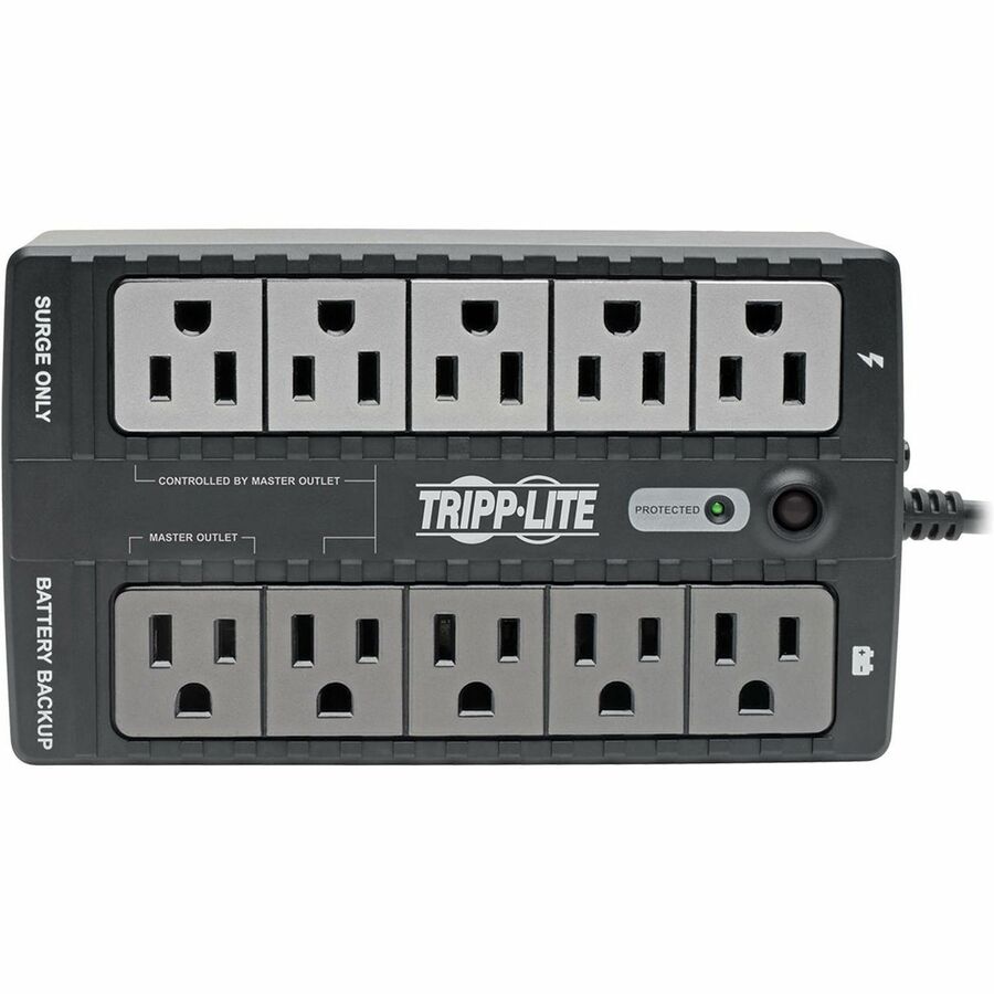 Tripp Lite by Eaton UPS 550VA 300W Standby UPS - 10 NEMA 5-15R Outlets 120V 50/60 Hz 5-15P Plug ENERGY STAR Desktop/Wall