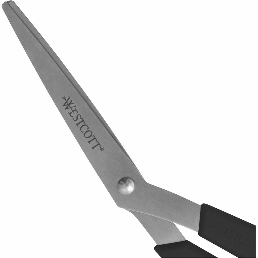 Westcott All Purpose Value Scissors, 8 Bent, Pack of 3, Black (13402)
