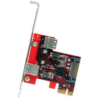 StarTech 2 port PCI Express SuperSpeed USB 3.0 Card with UASP Support, 5Gbps, 1 Internal 1 External, TAA