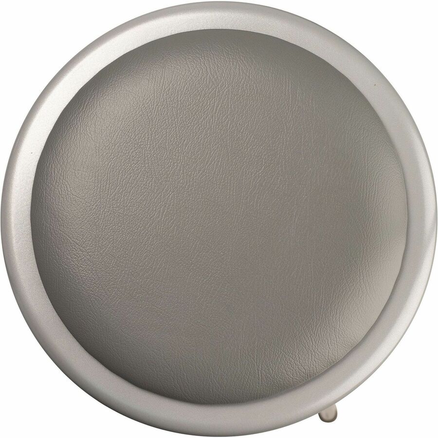 National Public Seating 6400 Series Heavy-Duty Padded Stools - Gray Seat Color - Vinyl, Medium Density Fiber (MDF), Plush Seat Material - Gray Frame Color - Steel Frame Material - Four-legged Base - Steel - 1 Each