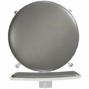 National Public Seating 6500 Series Heavy-Duty Swivel Stools - Gray Seat Color - Vinyl Seat Material - Gray Frame Color - Steel Frame Material - Four-legged Base - Gray - Metal - 1 Each