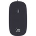 MANHATTAN Silhouette Sculpted USB Wired Mouse, Black, 1000dpi, USB-A, Optical, Lightweight, Flat, Three Button with Scroll Wheel, Three Year Warranty, Blister - Optical - Cable - Black - USB - 1000 dpi - Scroll Wheel - 3 Button(s) - Symmetrical