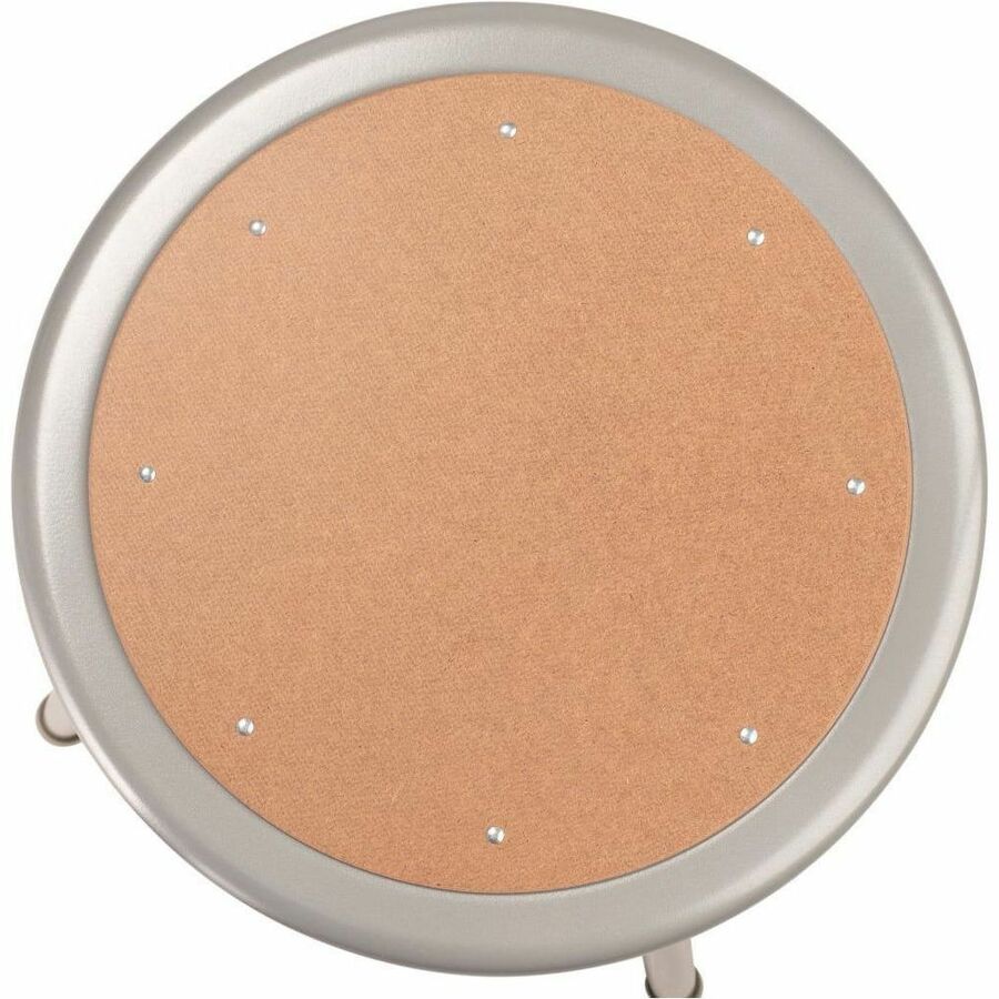 National Public Seating 6200 Series Heavy-Duty Stools - Masonite Seat Color - Masonite Seat Material - Gray Frame Color - Steel Frame Material - Four-legged Base - Gray - 1 Each