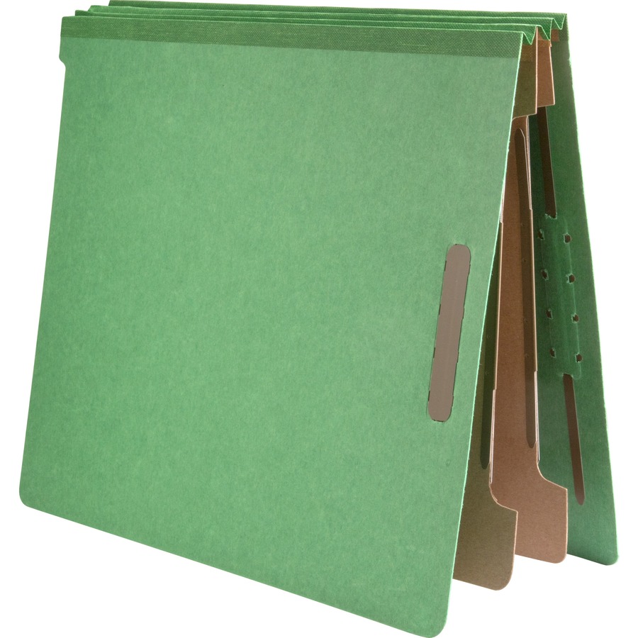 Ltr End Tab Nature Saver SP17373 Classification Folder 10/BX 2-Div Green by Nature Saver 