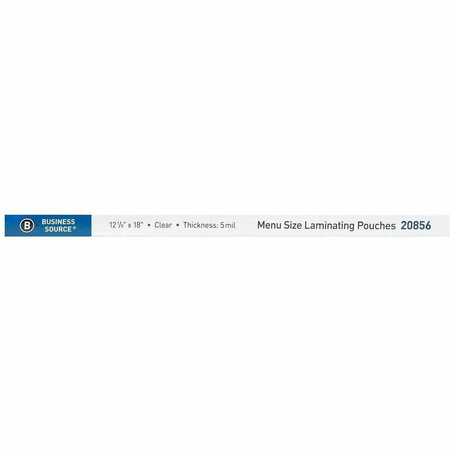 Business Source - Pochettes de plastification de 5 mil au format Menu