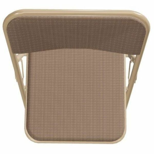 National Public Seating 2200 Series Folding Chair - Café Beige Seat Color - Fabric, High Density Foam (HDF) Seat Material - Café Beige Back Color - High Density Foam (HDF) Back Material - Beige Frame Color - Tubular Steel, Metal Frame Materi