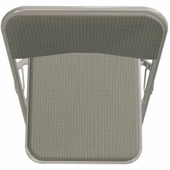 National Public Seating 2200 Series Folding Chair - Graystone Seat Color - Fabric, High Density Foam (HDF) Seat Material - Gray Stone Back Color - High Density Foam (HDF) Back Material - Gray Frame Color - Tubular Steel, Metal Frame Material - Gray Stone 