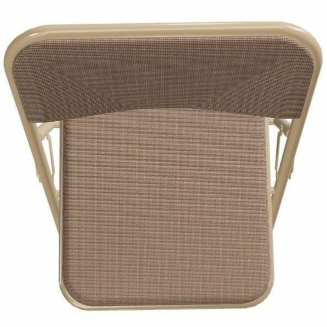 National Public Seating 2300 Series Folding Chair - Café Beige Seat Color - High Density Foam (HDF), Fabric Seat Material - Café Beige Back Color - High Density Foam (HDF) Back Material - Beige Frame Color - Tubular Steel Frame Material - Ca