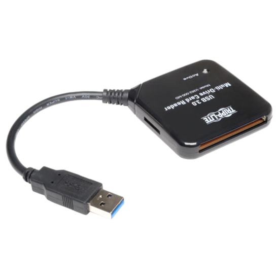 Tripp Lite by Eaton USB 3.0 SuperSpeed Multi Drive Smart Card Flash Reader / Writer