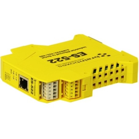 Brainboxes Industrial Ethernet to Serial 2xRS232/422/485 - DIN Rail Mountable - TAA Compliant