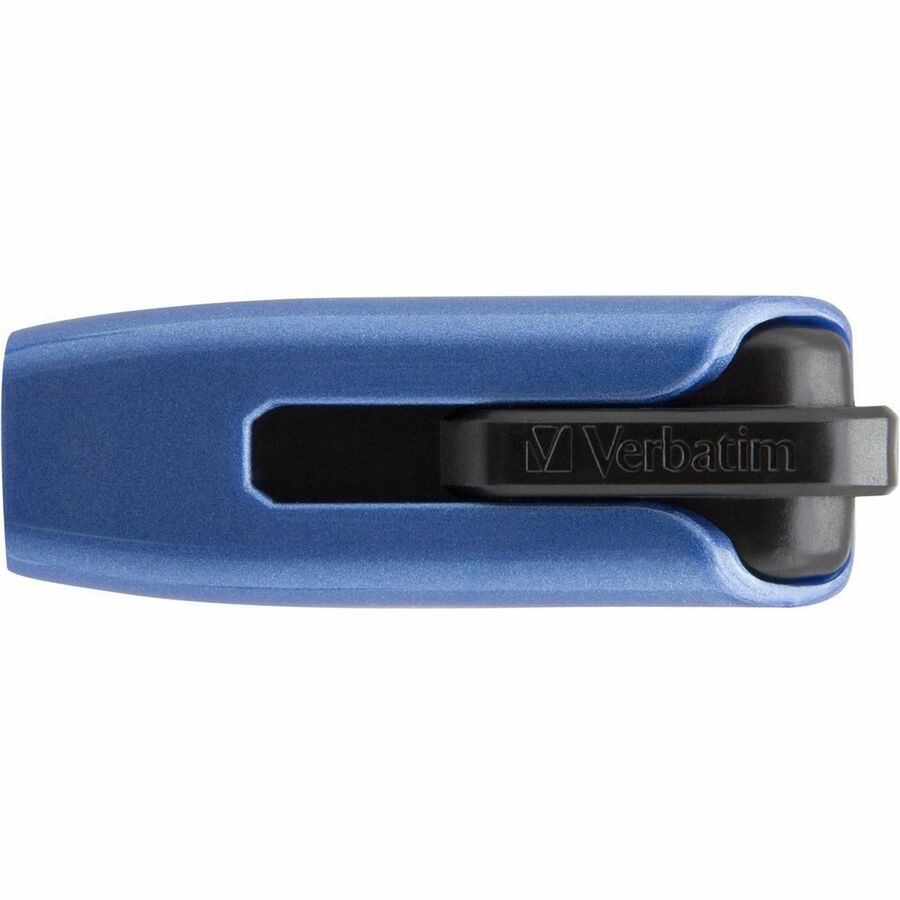 Verbatim 64GB Store 'n' Go V3 Max USB 3.0 Flash Drive - Blue - 64GB - Black, Blue"