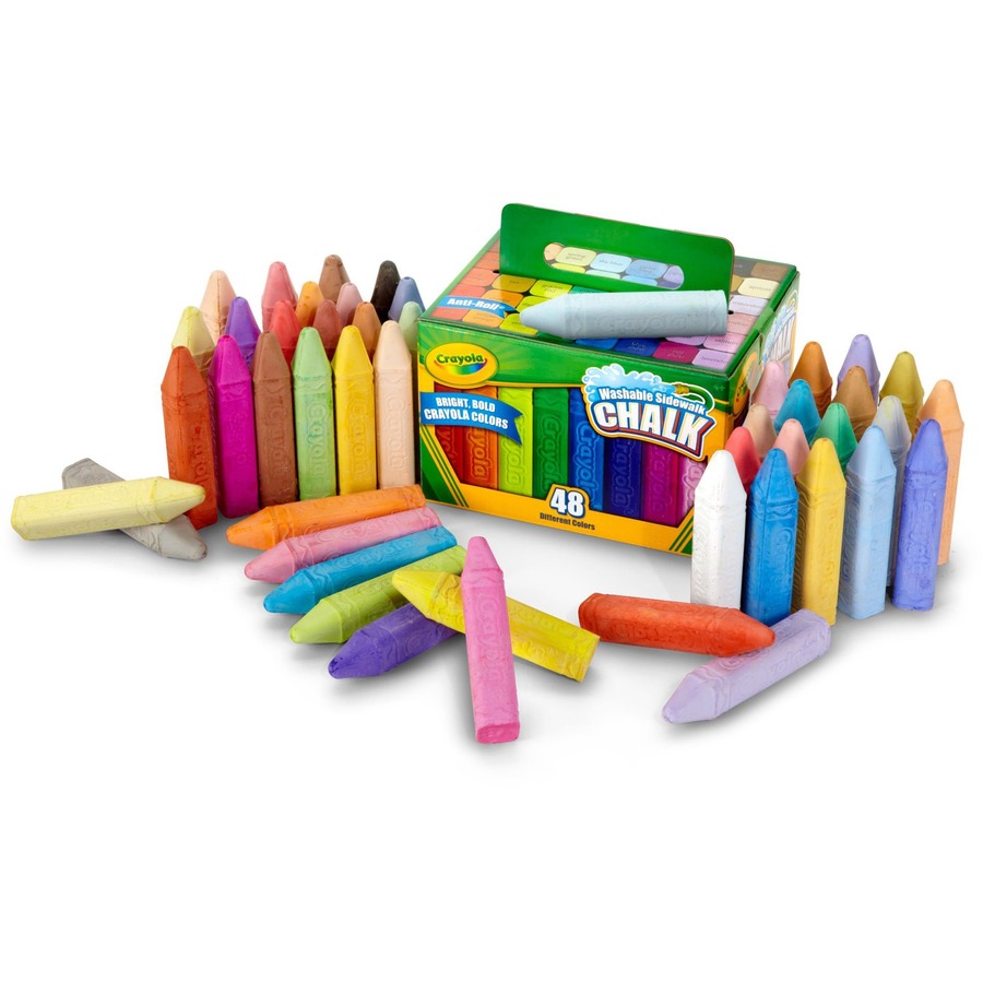 Crayola Colored Chalk - 3.3 Length - 0.4 Diameter - Assorted - 12