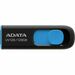 ADATA DashDrive UV128 128GB Retractable USB 3.0 Flash Drive - Black/Blue Upto 90 MB/s  Read, 40 MB/s Write (AUV128-128G-RBE)