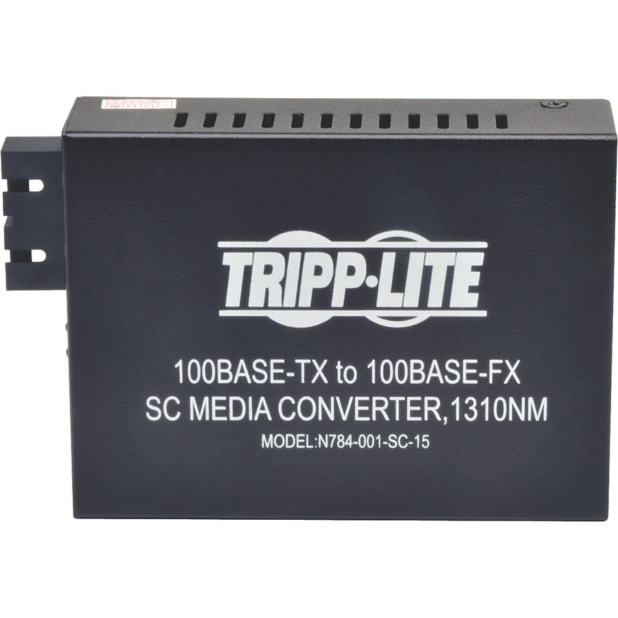 Tripp Lite by Eaton 10/100 UTP to Singlemode Fiber Media Converter RJ45 / SC 15km 1310nm