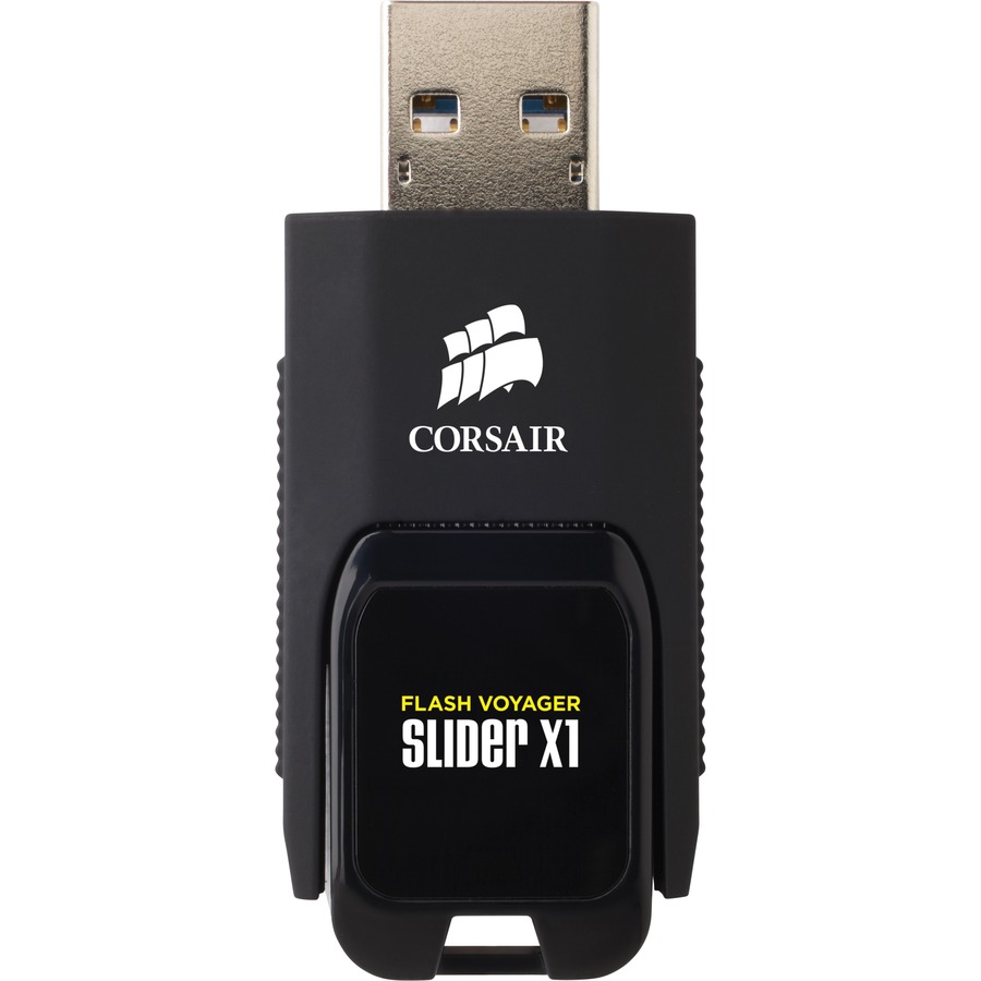 Corsair Flash Voyager Slider X1 64GB - 64 GB - USB 3.0 - 130 MB/s Read Speed - 5 Year Warranty