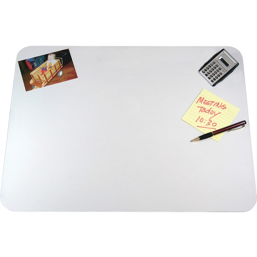 Desktex Desk Pad - Rectangle - 36 Width x 20 Depth - Polycarbonate -  Crystal Clear | Bundle of 10 Each