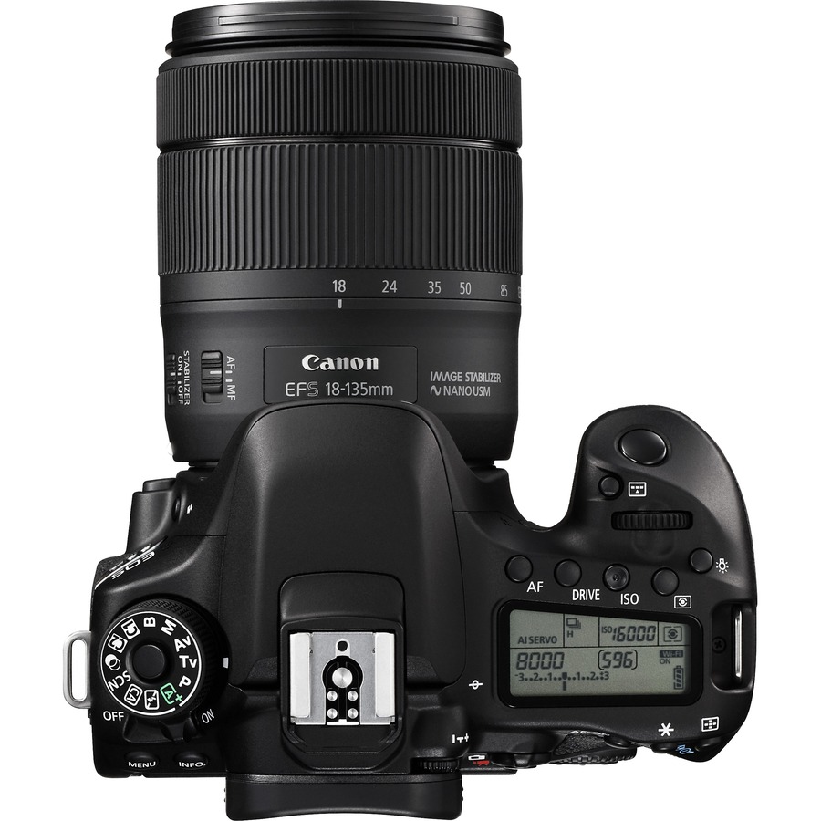 Canon EOS 80D Black Digital SLR Camera with Lens KIT - Newegg.com