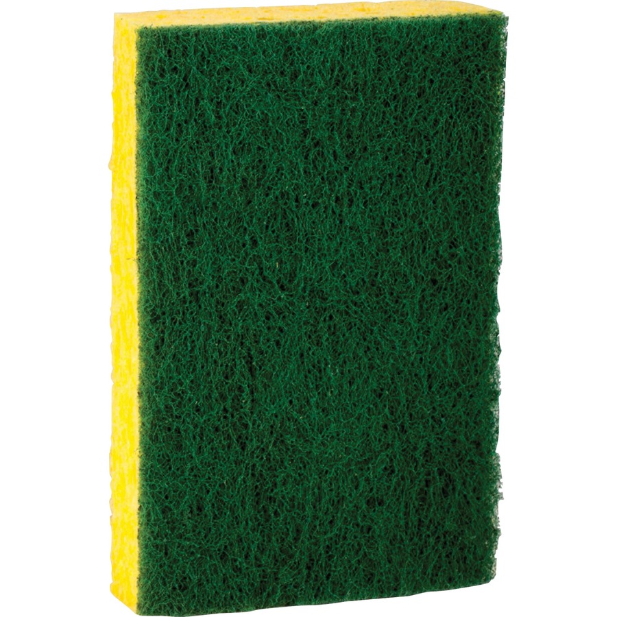 Wholesale 3 Pack Scotch Brite Scrub Sponge- 2 Assortments YELLOW/GREEN BLUE