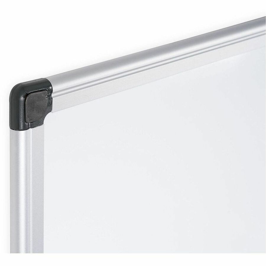 BVCMA2707170 - Dry-erase board features a lacquered steel, Gold Ultra surface to resist staining and maintain its bright appearance. Magnetic backing allows you to quickly secure items for display or attach your magnetic accessories (sold separately). Included mounting hardware works with the four-corner system to mount the board either vertically or horizontally for optimal placement. Pen tray ensures you always have your writing utensils within easy reach.