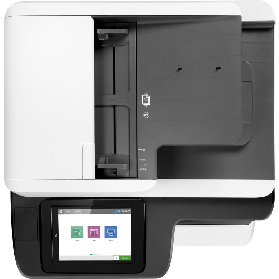 HP PageWide 780dn Page Wide Array Multifunction Printer-Color-Copier/Scanner-65 ppm Mono/Color Print-2400x1200 Print-Automatic Duplex Print-100000 Pages Monthly-650 sheets Input-Color Scanner-600 Optical Scan-Gigabit Ethernet