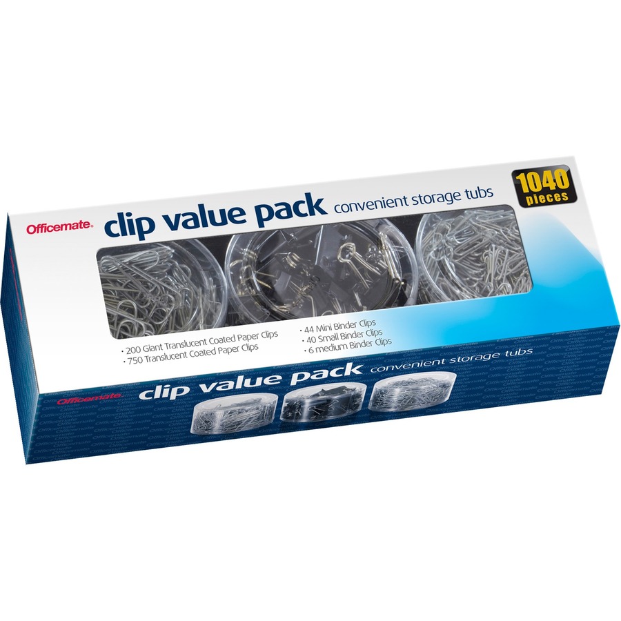 OIC Giant-Size Non-skid Paper Clips, .45 Gauge - 1000/Pack 